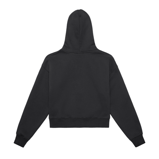 CROPPED ZIP UP HOODIE